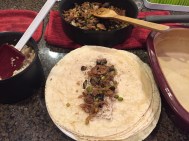 Organic asian burritos with edamame!