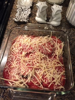 Eggplant Parmigiana with Spaghetti Squash